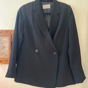 Everlane Black Pinstripe Women's Blazer